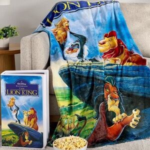 Disney Lion King VHS Fleece Throw Blanket